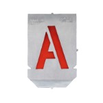 Stencil sæt med bogstaver A-Z+& med 40 mm tegnhøjde (27 dele)